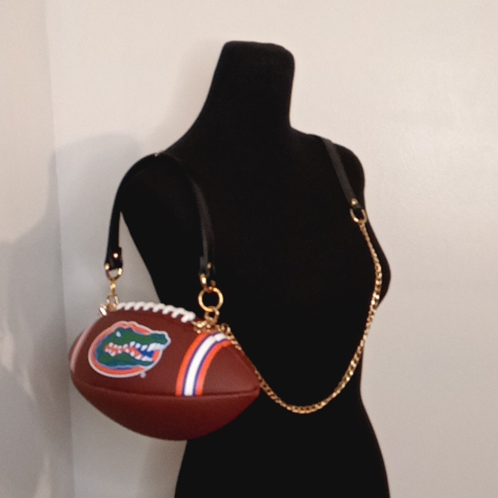 NWT LIMITED EDITION HANDMADE NCAA FLORIDA GATORS π Football Bag π - Picture 12 of 17